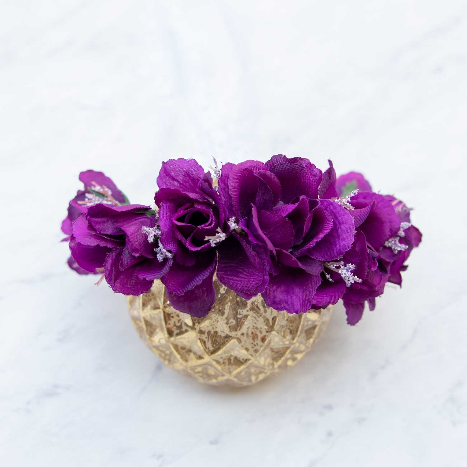 Petite Purple Wire Flower Crown (Small/Medium)