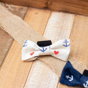Nautical Dog Bow Tie