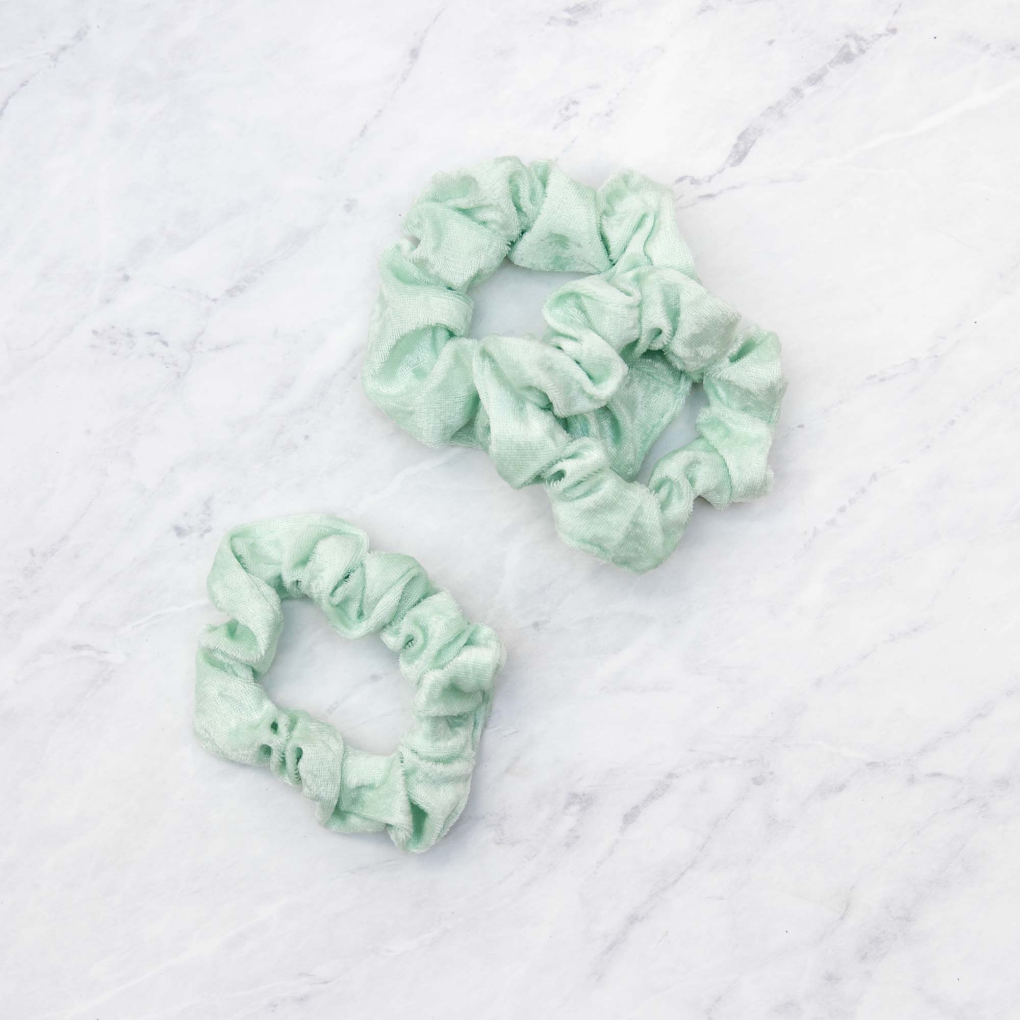 Mint Green Velvet Scrunchie Hair Tie