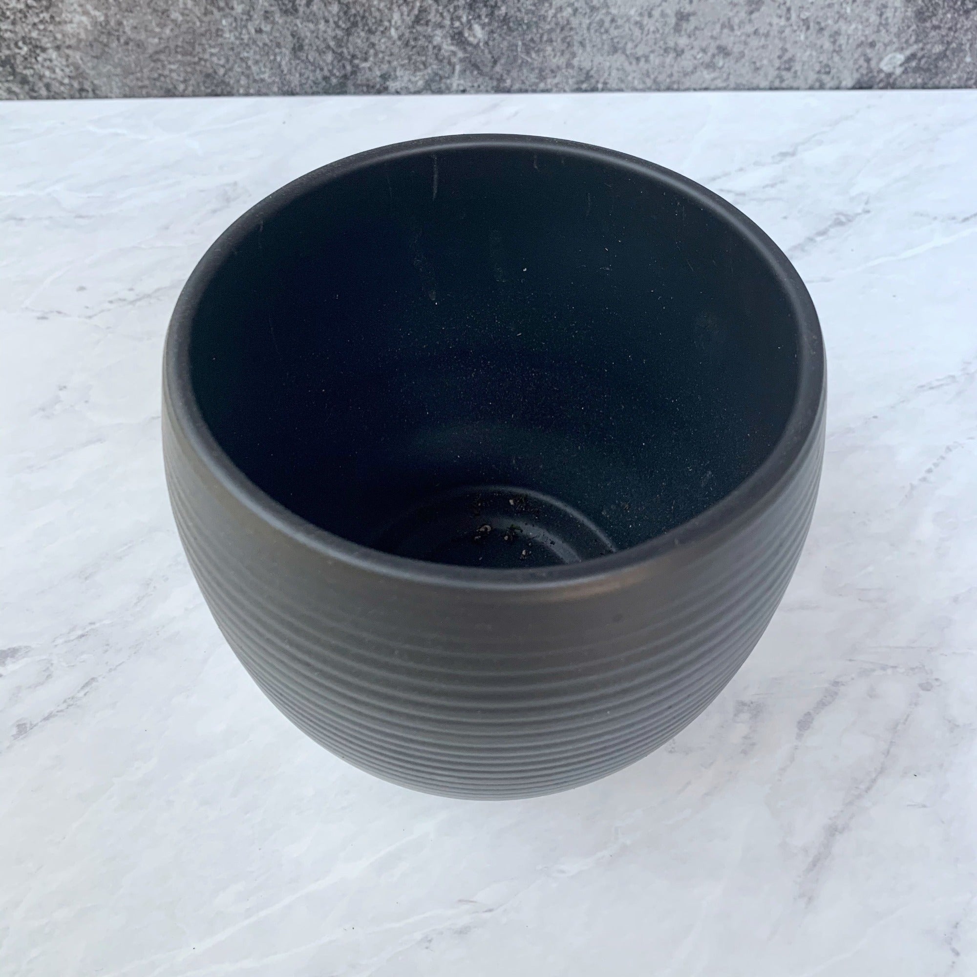 Matte Black Ceramic Planter Pot
