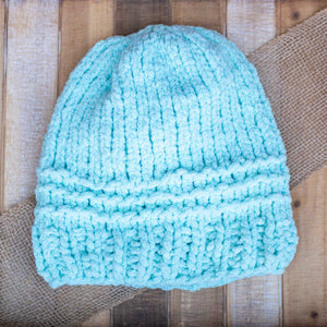 Bulky Hand-Knitted Beanie - 3 colors available