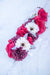 Red Floral: Collar Flower Accessory (Large)