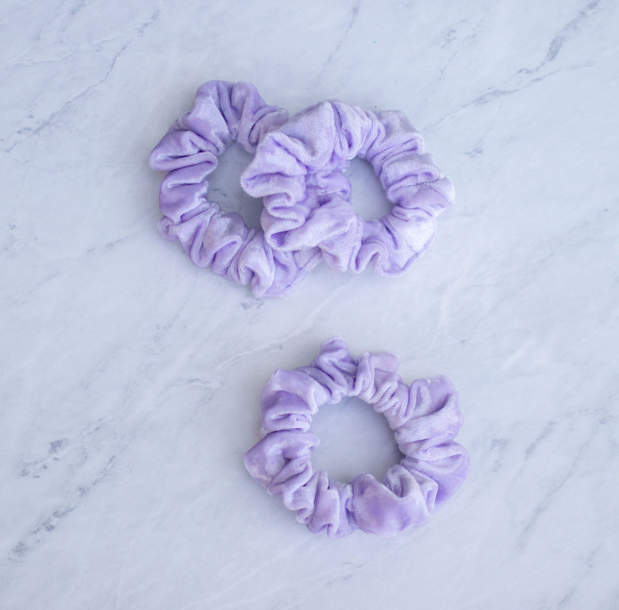 Louis Vuitton Vuittamins Scrunchies hair tie Silk NEW Set Of 2 Beige Violet