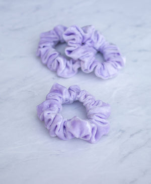 Lilac Velvet Scrunchie Hair Tie