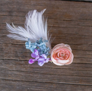 Hair Clip: Small Feather