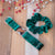 Holiday Sparkle (Green) Velvet Handmade Dog Collar