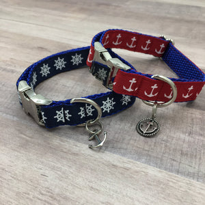 Nautical Handmade Dog Collar