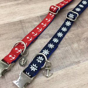 Nautical Handmade Dog Collar