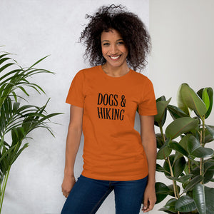 "DOGS & HIKING" Short-Sleeve Unisex T-Shirt