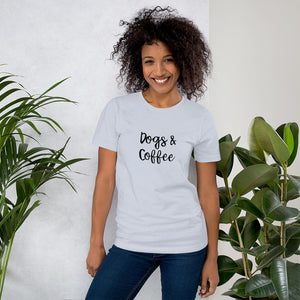 "DOGS & COFFEE" Short-Sleeve Unisex T-Shirt