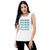 'DOG MOM' Ladies’ Muscle Tank (Blue Ombre)